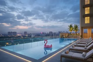 Infinity Swimming Pool at Neelkanth Palms